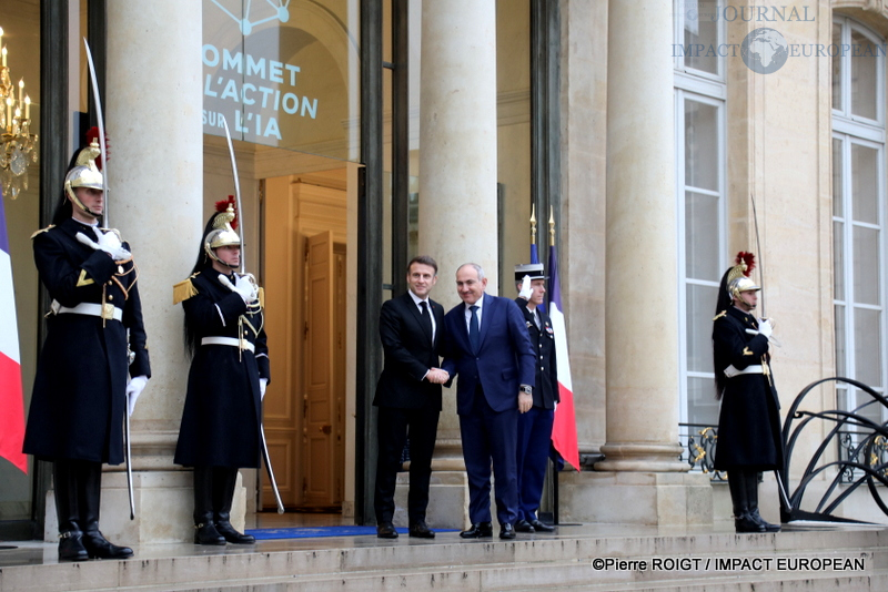 Emmanuel Macron, le président français et Nikol Pachinian, Premier ministre de la République d’Arménie