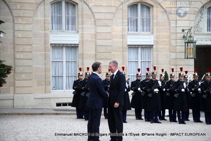 Emmanuel MACRON et Edgars Rinkēvičs