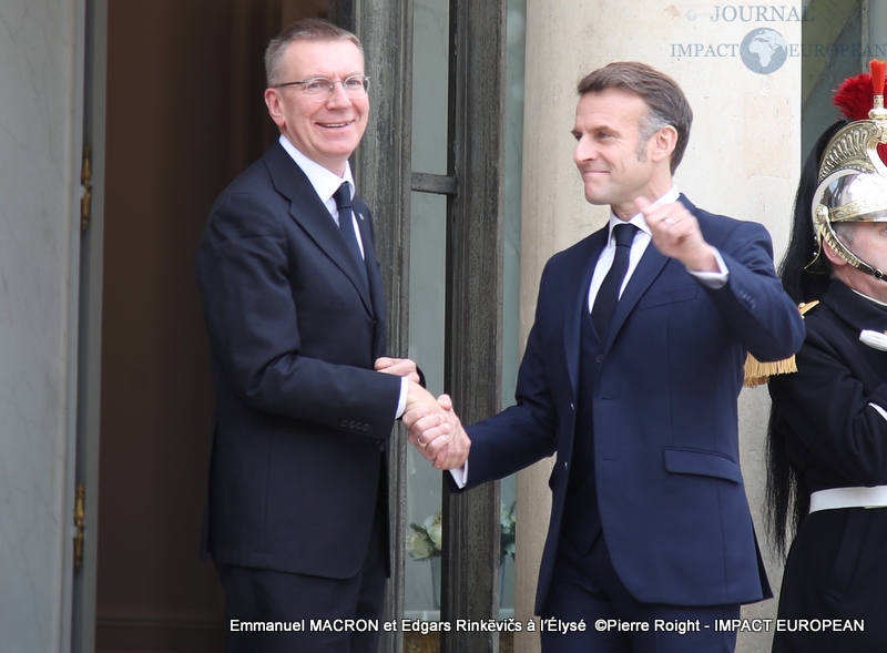 Emmanuel MACRON et Edgars Rinkēvičs