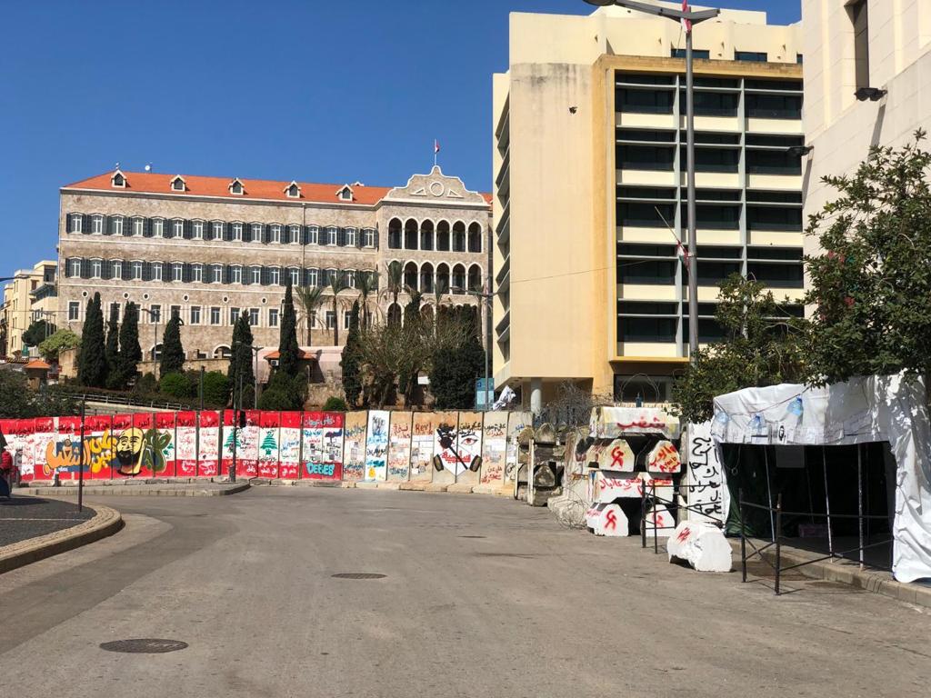 The Spatiality of 2019 Protests in Beirut <br srcset=