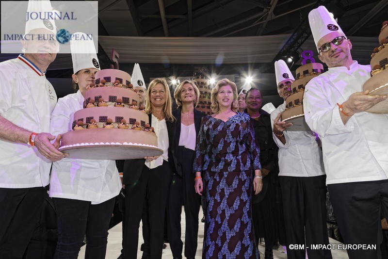 Franck Provost signe les coiffures pour le défilé au salon du chocolat 2019