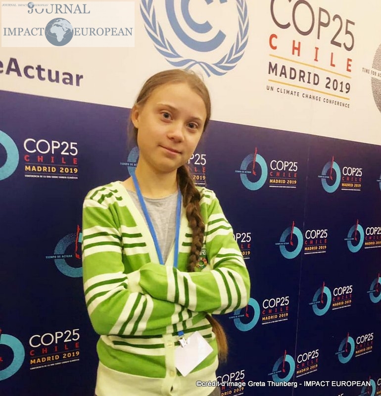 Greta Thunberg nommée Personnalité de l’année a parlé lors de la COP25