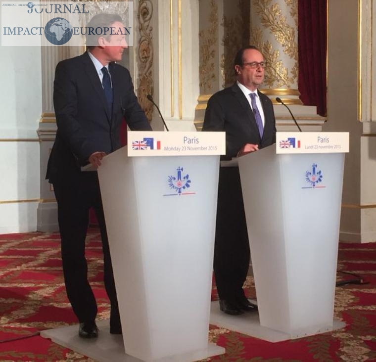 Cameron et Hollande: pour des frappes en Syrie contre l’Etat islamique