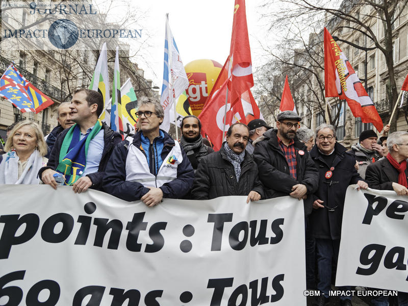 Manif retraite 9 janvier 2020 / BM - Impact European