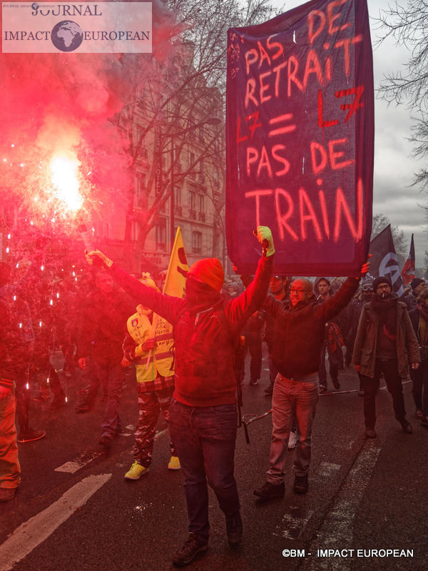 Manif retraite 9 janvier 2020 / BM - Impact European