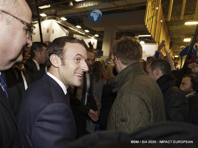 Le Président Emmanuel Macron au 57ème Salon de l'agriculture.