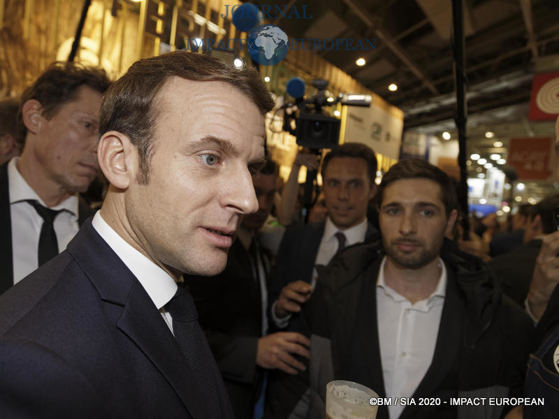 Le Président Emmanuel Macron au 57ème Salon de l'agriculture.