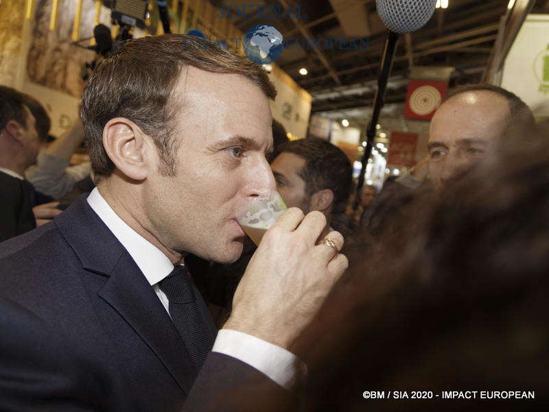 Le Président Emmanuel Macron au 57ème Salon de l'agriculture.