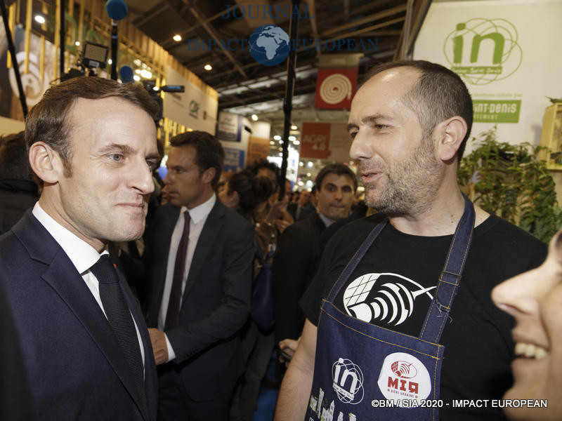 Le Président Emmanuel Macron au 57ème Salon de l'agriculture.