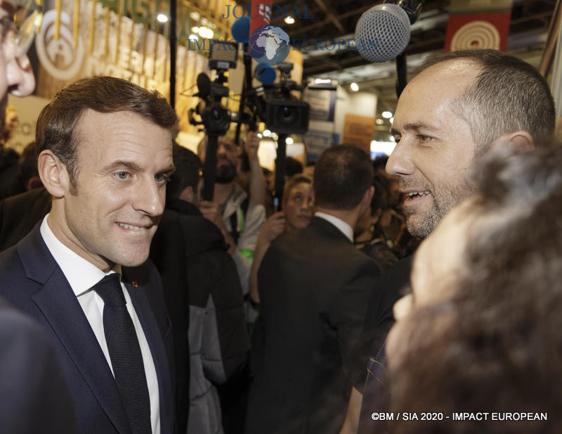 Le Président Emmanuel Macron au 57ème Salon de l'agriculture.