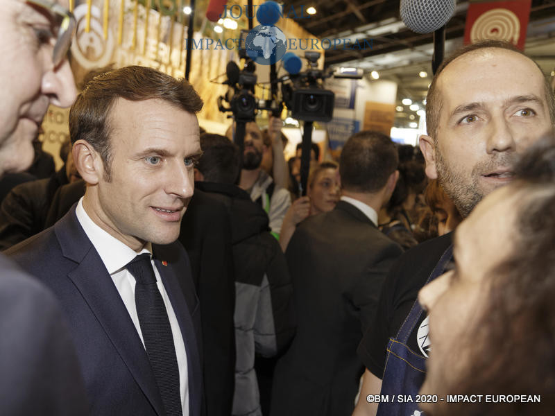 Le Président Emmanuel Macron au 57ème Salon de l'agriculture.