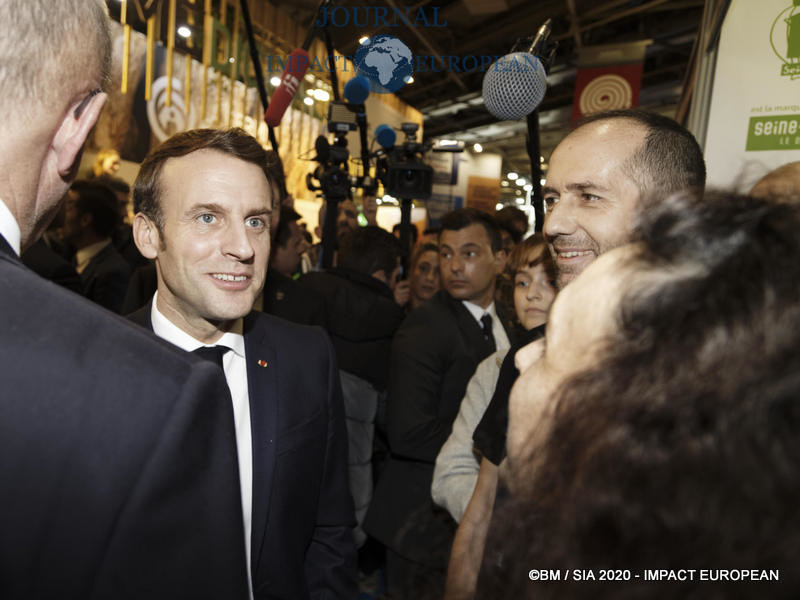 Le Président Emmanuel Macron au 57ème Salon de l'agriculture.