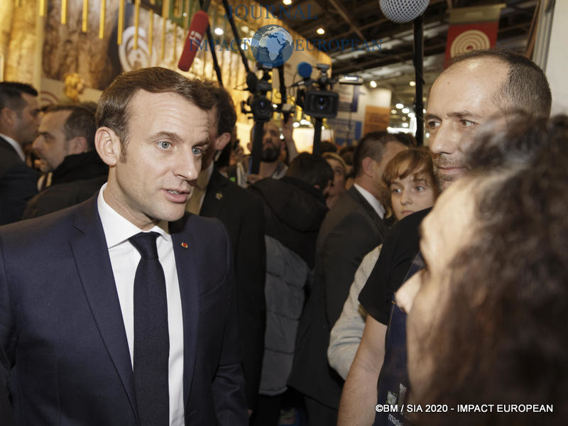 Le Président Emmanuel Macron au 57ème Salon de l'agriculture.