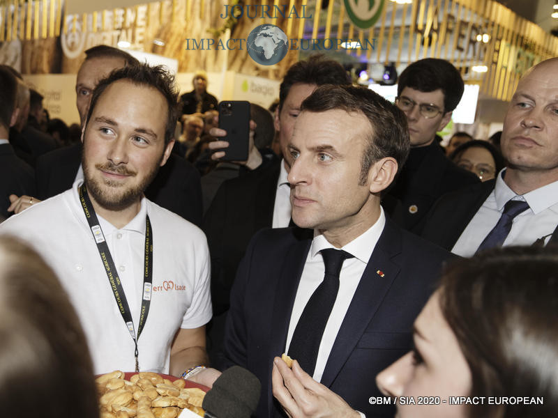 Le Président Emmanuel Macron au 57ème Salon de l'agriculture.