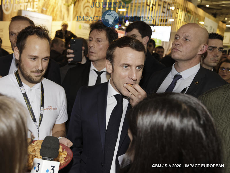 Le Président Emmanuel Macron au 57ème Salon de l'agriculture.