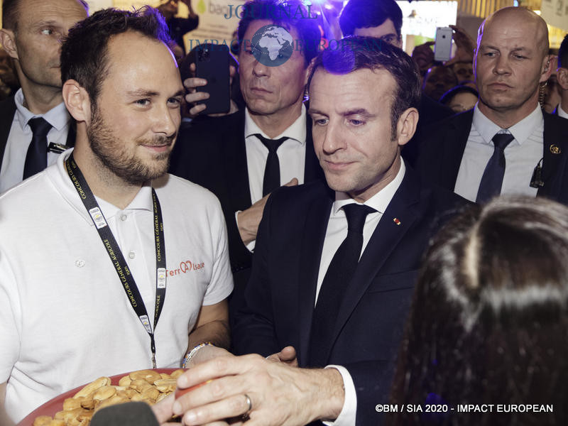 Le Président Emmanuel Macron au 57ème Salon de l'agriculture.