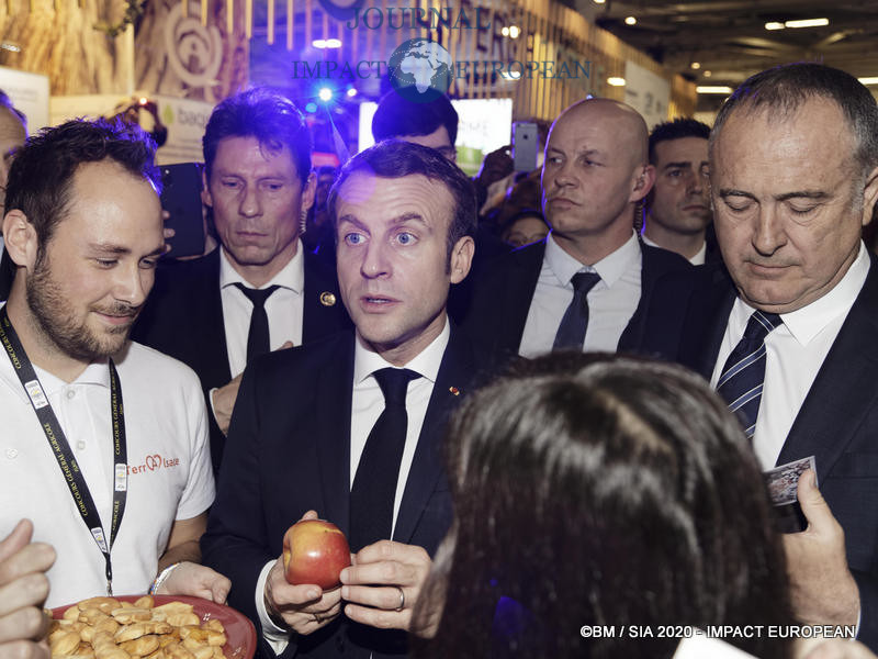 Le Président Emmanuel Macron au 57ème Salon de l'agriculture.