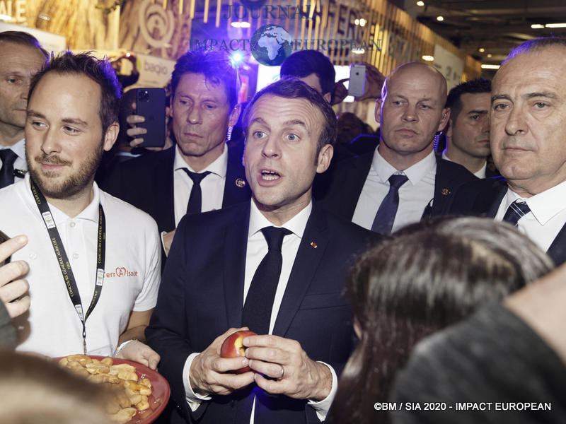 Le Président Emmanuel Macron au 57ème Salon de l'agriculture.