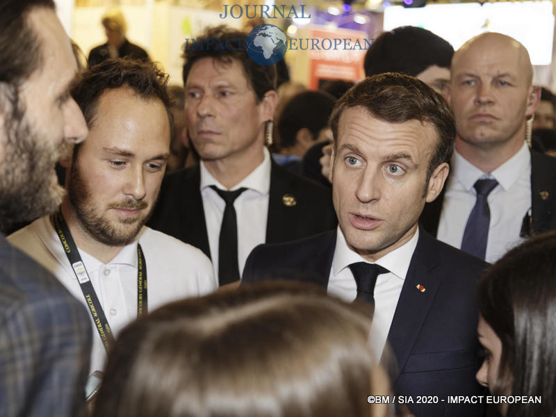 Le Président Emmanuel Macron au 57ème Salon de l'agriculture.