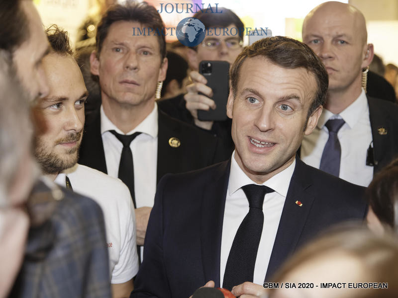 Le Président Emmanuel Macron au 57ème Salon de l'agriculture.