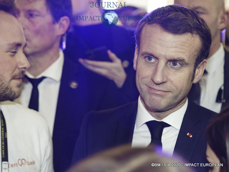 Le Président Emmanuel Macron au 57ème Salon de l'agriculture.