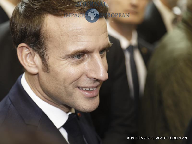 Le Président Emmanuel Macron au 57ème Salon de l'agriculture.