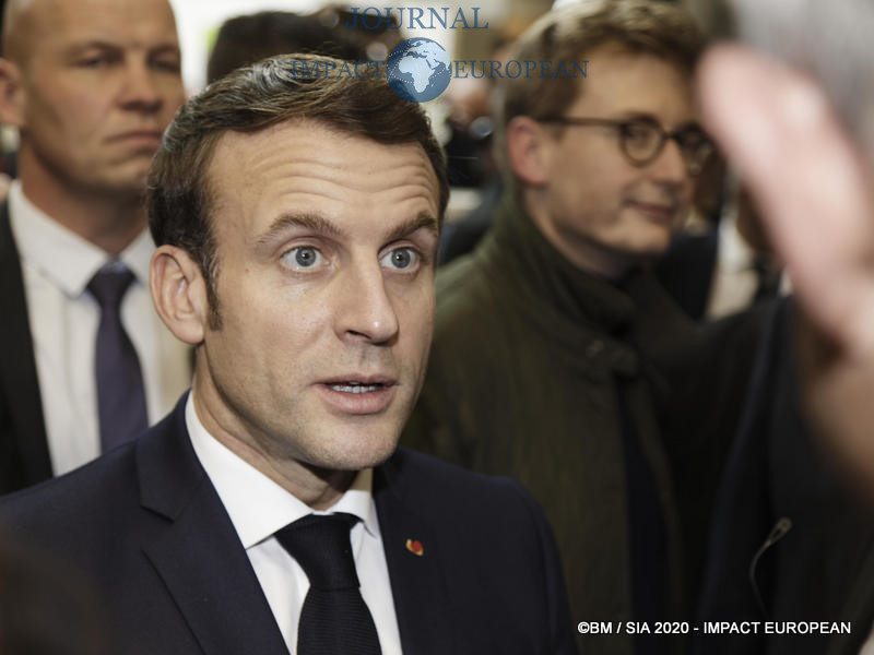 Le Président Emmanuel Macron au 57ème Salon de l'agriculture.