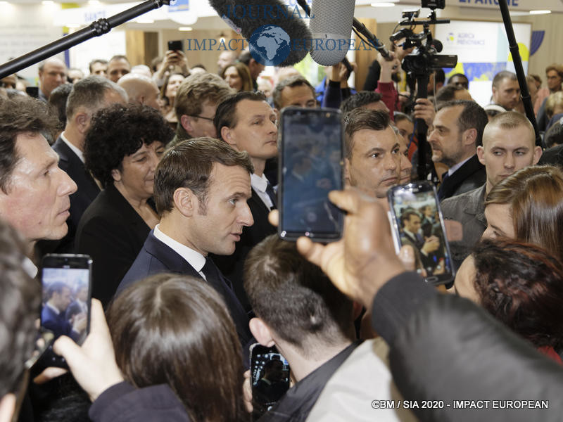 Le Président Emmanuel Macron au 57ème Salon de l'agriculture.