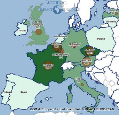 Une partie de l’Europe, dès lundi sera deconfiné