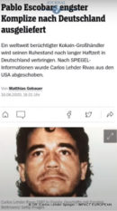 «Spiegel» annonce la libération de Carlos Lehder, l’ex bras droite de Pablo Escobar