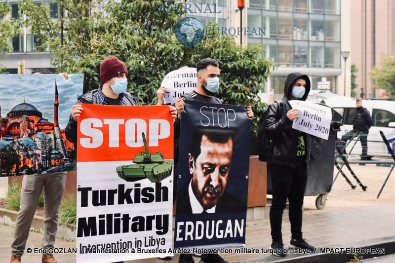 Manifestation à Bruxelles: Arrêtez l’intervention militaire turque en Libye