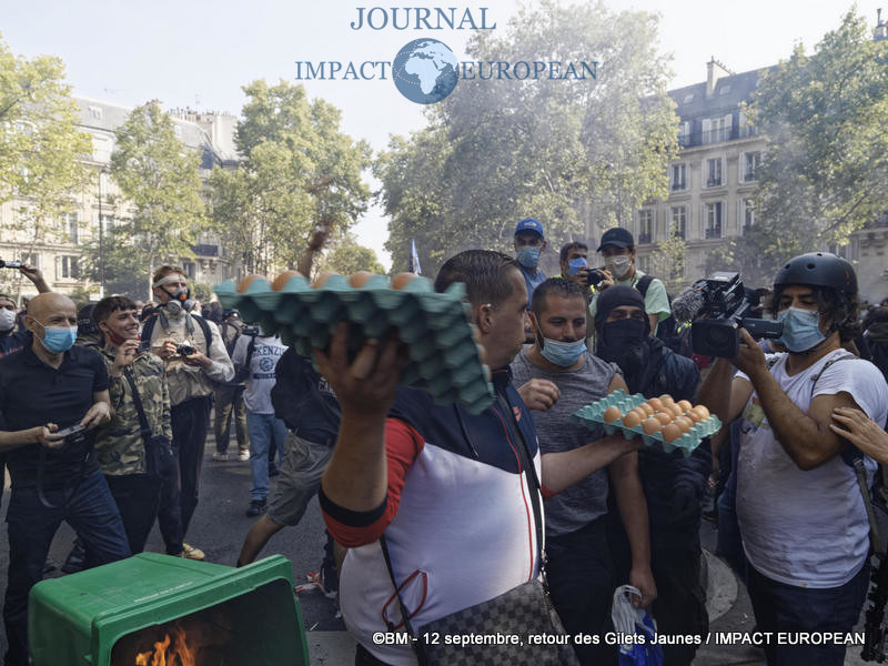 Manifestation des Gilets Jaunes du 12 septembre 2020 à Paris