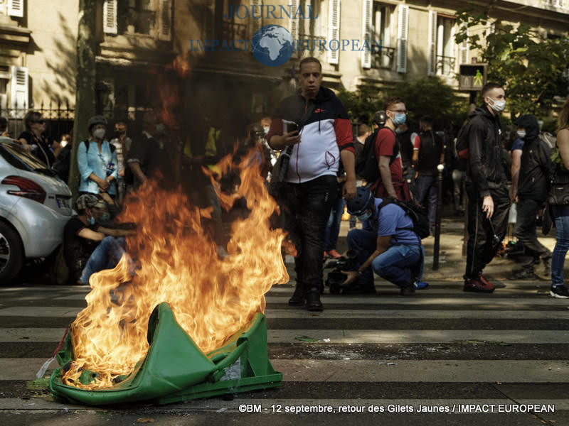 Manifestation des Gilets Jaunes du 12 septembre 2020 à Paris