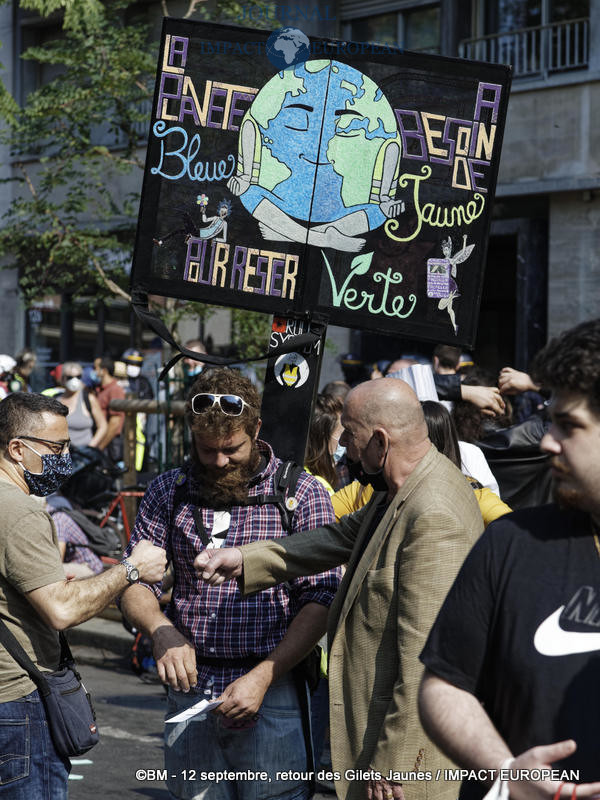 Manifestation des Gilets Jaunes du 12 septembre 2020 à Paris