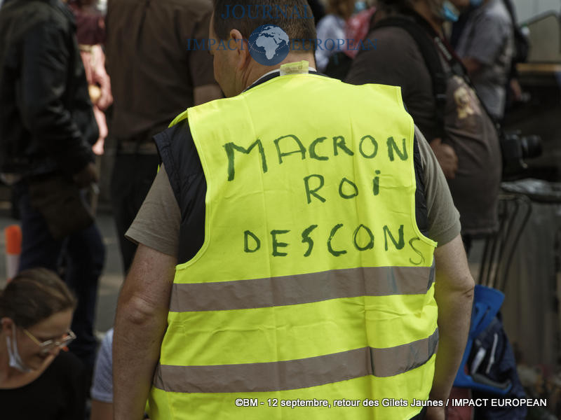 Manifestation des Gilets Jaunes du 12 septembre 2020 à Paris