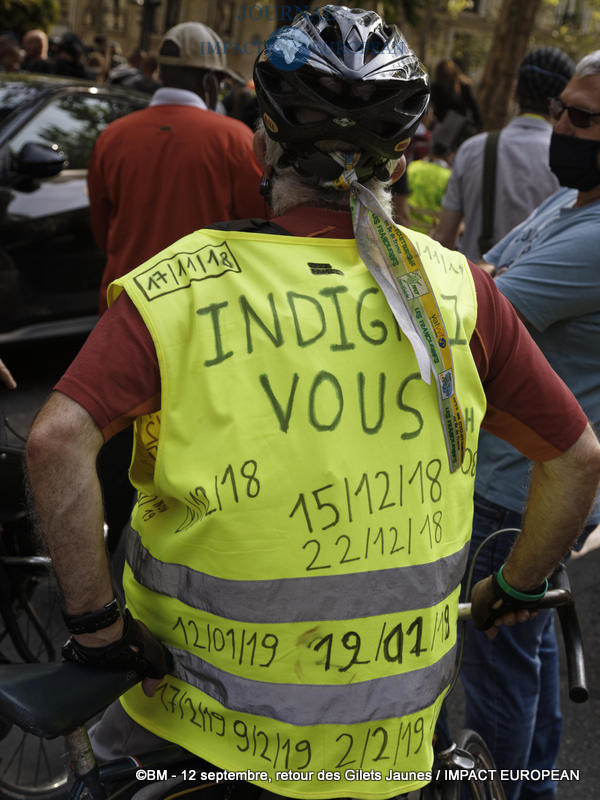 Manifestation des Gilets Jaunes du 12 septembre 2020 à Paris