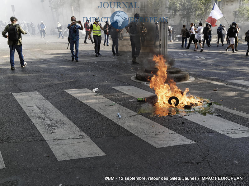 Manifestation des Gilets Jaunes du 12 septembre 2020 à Paris