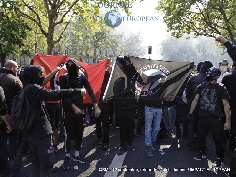 Manifestation des Gilets Jaunes du 12 septembre 2020 à Paris