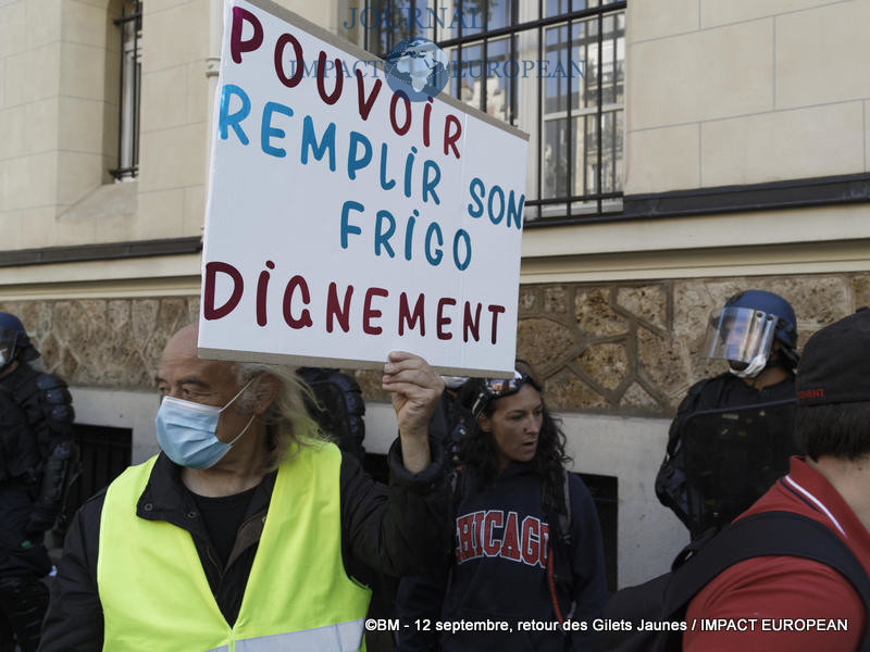 Manifestation des Gilets Jaunes du 12 septembre 2020 à Paris