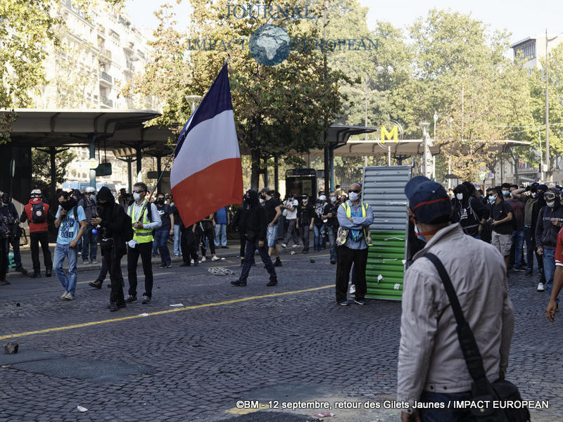 Manifestation des Gilets Jaunes du 12 septembre 2020 à Paris