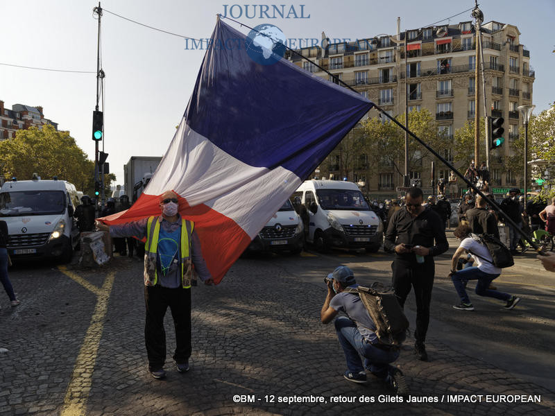 Manifestation des Gilets Jaunes du 12 septembre 2020 à Paris