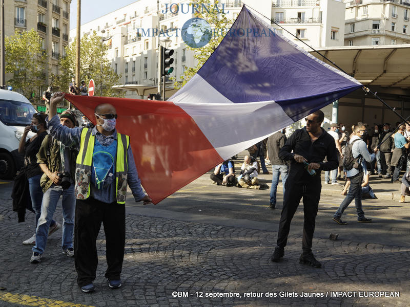 Manifestation des Gilets Jaunes du 12 septembre 2020 à Paris