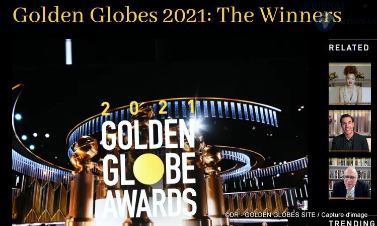 Première cérémonie virtuelle des 78èmes Golden Globes