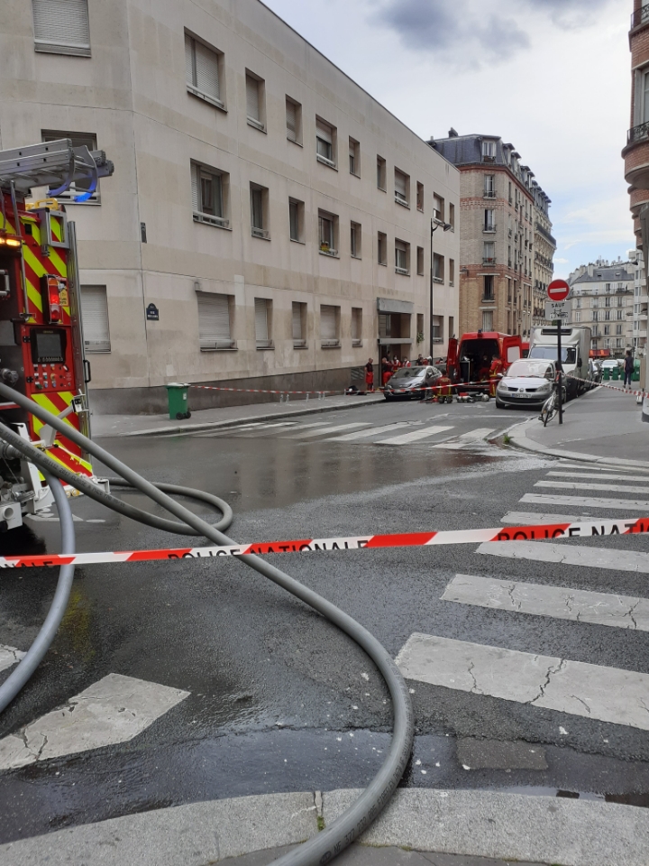Incendie dans le 11ème arrondissement de Paris