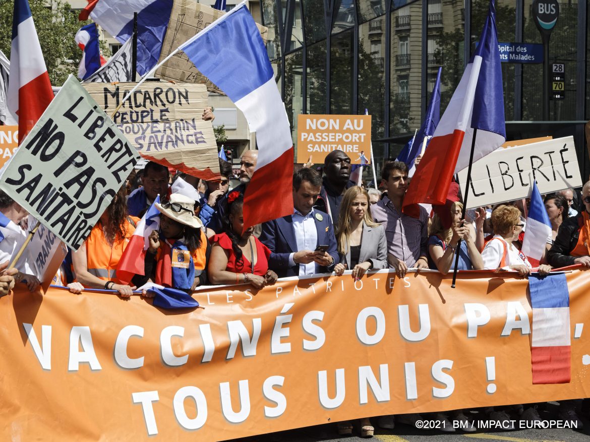 Manifestations contre le pass sanitaire à travers la France