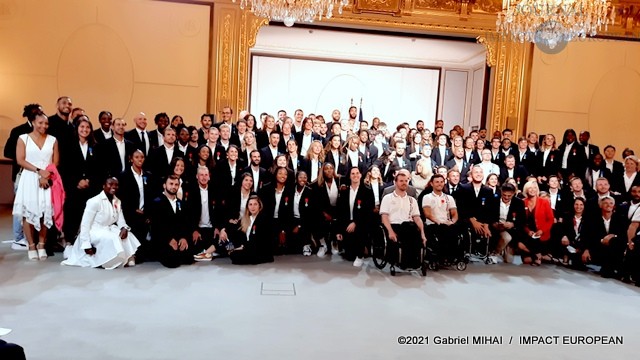 Les médaillés français des Jeux olympiques et paralympiques de Tokyo ont été reçus à l’Élysée