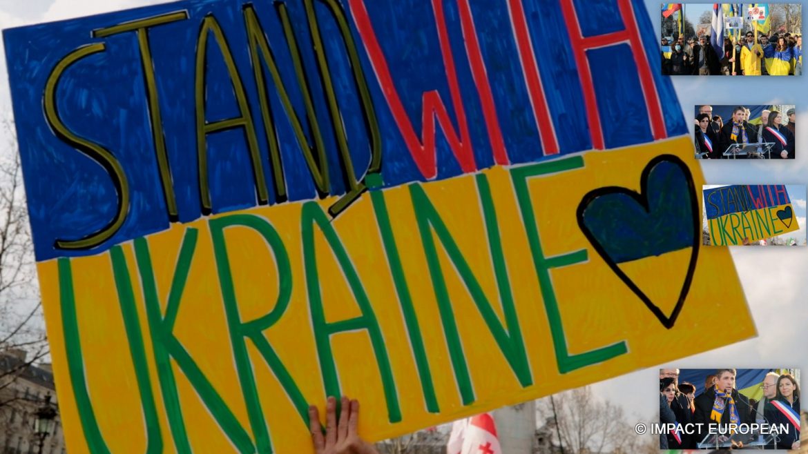 Mobilisations en soutien à l’Ukraine dans toute l’Europe
