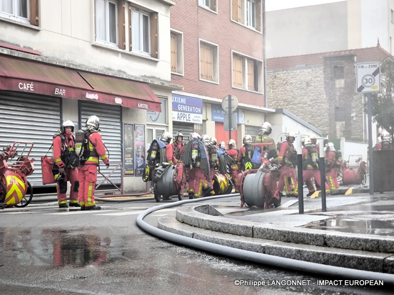 Incendie à Avenue de Paris à Villejuif