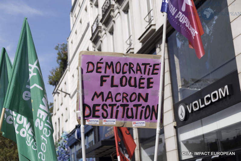 Manifestation du 7 septembre, à Paris: la gauche marchait contre le “coup de force de Macron”