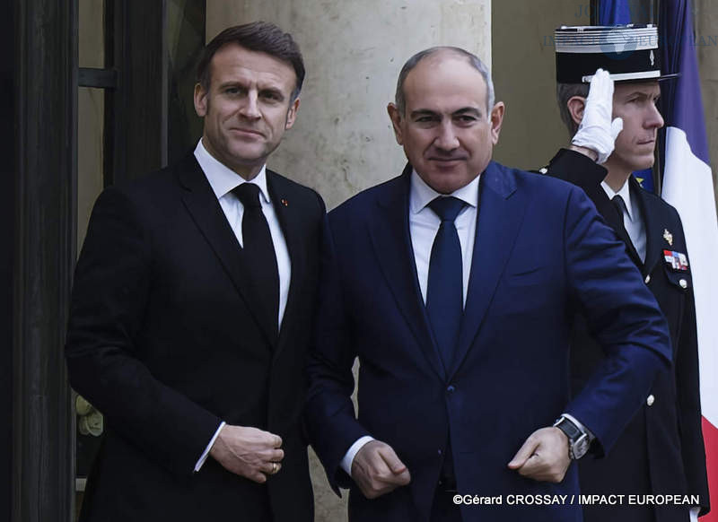 Emmanuel Macron a reçu Nikol Pachinian, à l’Elysée dans le cadre du sommet sur l’IA